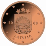 1-5 Cent Euromnze Lettland