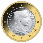 1 Euro Mnze Lettland