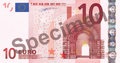 10 Euro Banknote - Wertseite