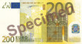 200 Euro Banknote - Wertseite