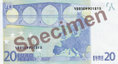 20 Euro Banknote - Bildseite