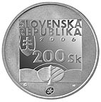 200 Sk Münze Slowakei 2006