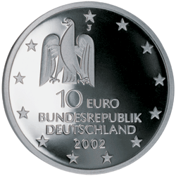 10 Euro Gedenkmünze Kunstaustellung Documenta - Deutschland 2002
