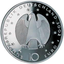 10 Euro Gedenkmünze Euroeinführung - Deutschland 2002