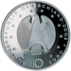 10 Euro Gedenkmnze Euroeinfhrung - Deutschland 2002