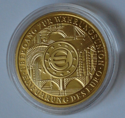 100 Euro Gedenkmünze Euroeinführung - Deutschland 2002
