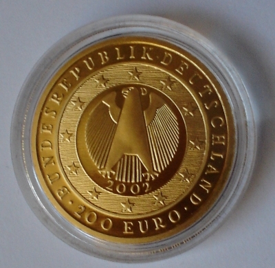 200 Euro Gedenkmnze Euroeinfhrung - Deutschland 2002