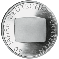 10 Euro Gedenkmünze 50 Jahre Fernsehen - Deutschland 2002
