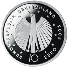 10 Euro Gedenkmünze Fußball-WM 2006 - Deutschland 2003