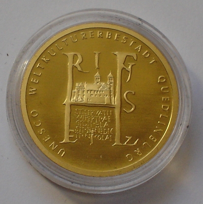 100 Euro Goldmünze Quedlinburg