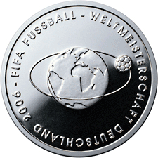 10 Euro Gedenkmünze Fußball-WM 2006 in Deutschland - 2. Ausgabe 2003