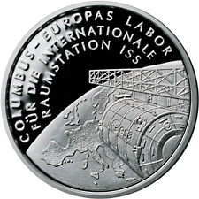 10 Euro Gedenkmnze Internationale Raumstation 