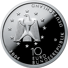 10 Euro Mnze ISS - Deutschland 2004