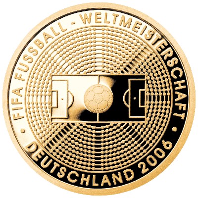 100 Euro Goldmünze Fußball-WM 2006 in Deutschland