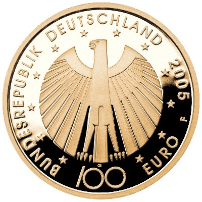 100 Euro Gedenkmünze Fussball-WM 2006 - Deutschland 2005