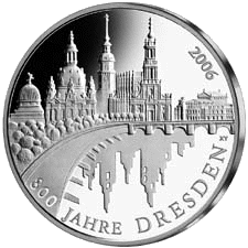 10 Euro Gedenkmünze 800 Jahre Dresden