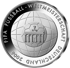 10 Euro Gedenkmünze Fußball-WM 2006