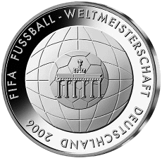 10 Euro Gedenkmnze Fuball-WM 2006