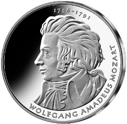 10 Euro Gedenkmünze Deutschland 2006 "Mozart"