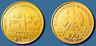 100 Euro Goldmünze Weimar