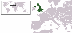Grobritannien Landkarte