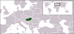 Ungarn Landkarte