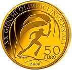 50 Euro Gedenkmünze Italien 2006 "Olympische Winterspiele in Turin"